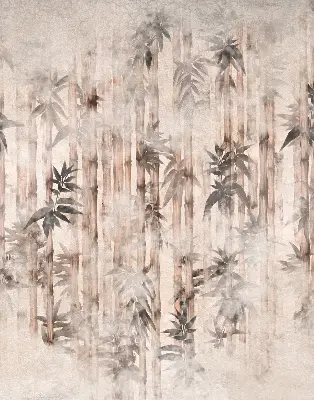 Rollo mit Blättermotiv
