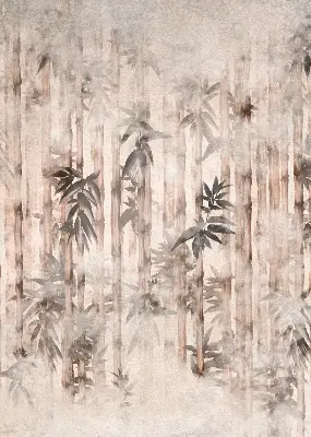 Rollo mit Blättermotiv
