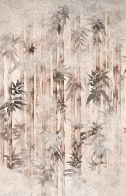 Rollo mit Blättermotiv