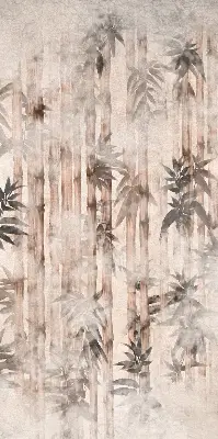 Rollo mit Blättermotiv