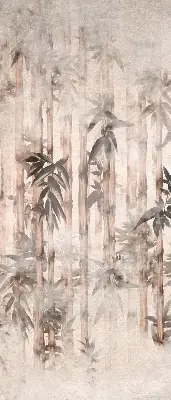 Rollo mit Blättermotiv