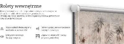 Rollo mit Blättermotiv