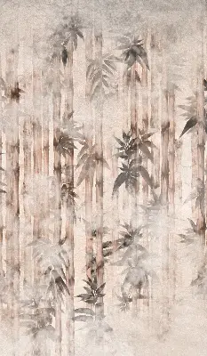Rollo mit Blättermotiv