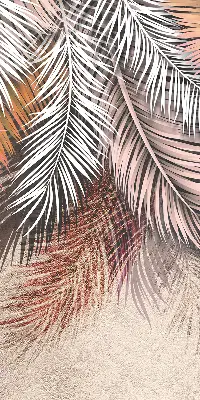 Fensterrollo für den Innenbereich mit Blättermotiv