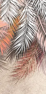 Fensterrollo für den Innenbereich mit Blättermotiv