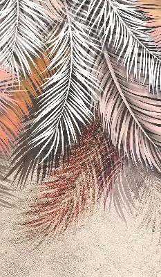 Fensterrollo für den Innenbereich mit Blättermotiv