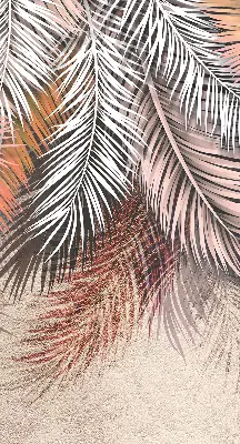 Fensterrollo für den Innenbereich mit Blättermotiv