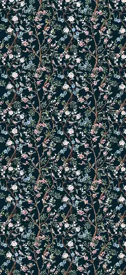 Rollo mit Blumenranken mit elegantem Blumenrankenmuster