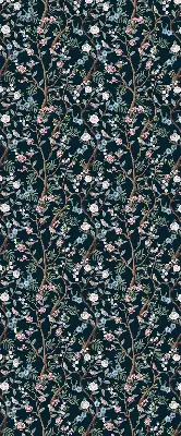 Rollo mit Blumenranken mit elegantem Blumenrankenmuster