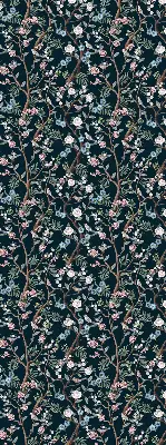 Rollo mit Blumenranken mit elegantem Blumenrankenmuster