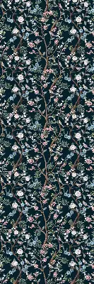 Rollo mit Blumenranken mit elegantem Blumenrankenmuster