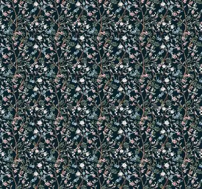 Rollo mit Blumenranken mit elegantem Blumenrankenmuster