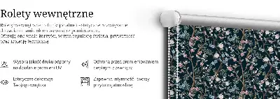 Rollo mit Blumenranken mit elegantem Blumenrankenmuster