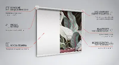 Fensterrollo mit Motiv Vögel im Laub