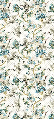 Rollo mit Blumen und Vögel Motiv