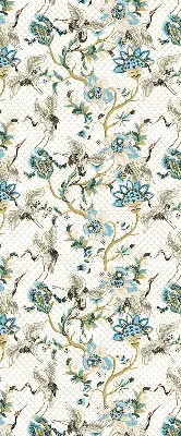 Rollo mit Blumen und Vögel Motiv