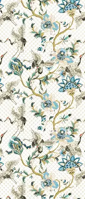 Rollo mit Blumen und Vögel Motiv
