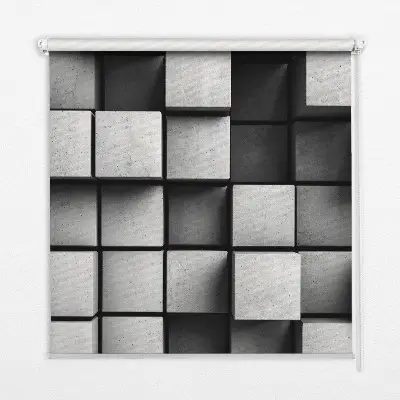 Fensterrollo in der Ausführung Steinwürfel