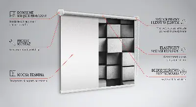 Fensterrollo in der Ausführung Steinwürfel