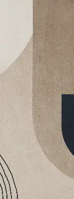 Fensterrollo mit abstraktem Motiv