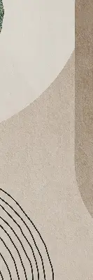 Fensterrollo mit abstraktem Motiv