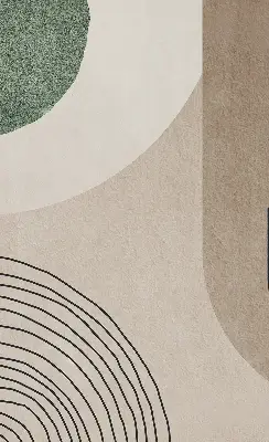 Fensterrollo mit abstraktem Motiv