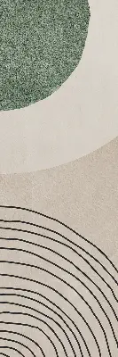 Fensterrollo mit abstraktem Motiv