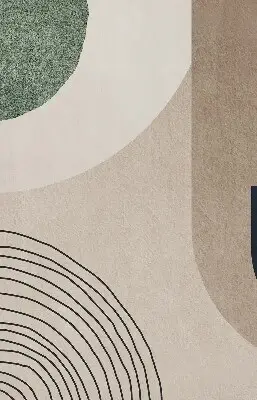 Fensterrollo mit abstraktem Motiv