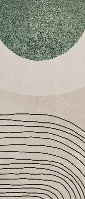 Fensterrollo mit abstraktem Motiv