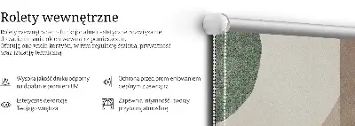 Fensterrollo mit abstraktem Motiv