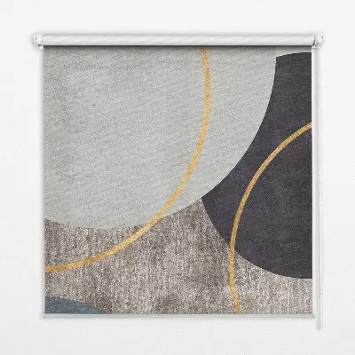 Fensterrollo mit abstraktem Motiv