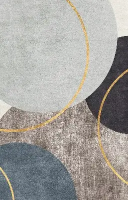 Fensterrollo mit abstraktem Motiv