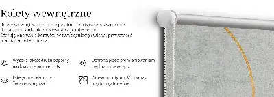 Fensterrollo mit abstraktem Motiv