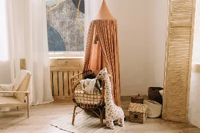 Fensterrollo mit abstraktem Motiv