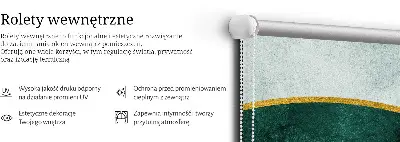 Rollo für Fenster mit einem Halbkreisdesign innerhalb eines Halbkreises