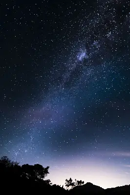 Rollo mit Sternenhimmel Motiv