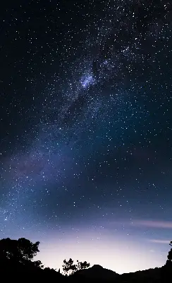 Rollo mit Sternenhimmel Motiv