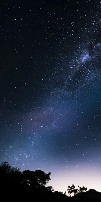Rollo mit Sternenhimmel Motiv