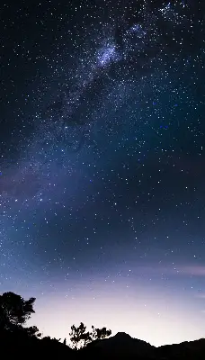 Rollo mit Sternenhimmel Motiv