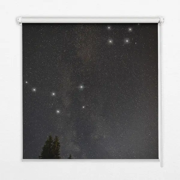 Fensterrollo mit Motiv Sterne am Himmel
