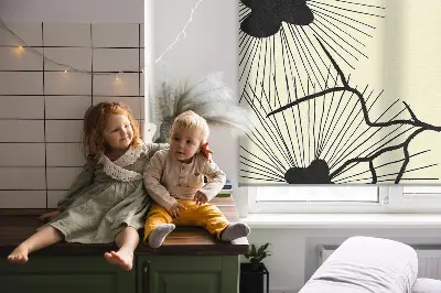Fensterrollo für den Innenbereich mit Löwenzahn-Motiv