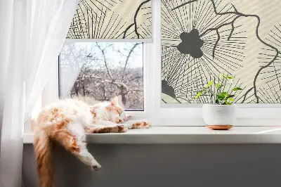 Fensterrollo für den Innenbereich mit Löwenzahn-Motiv