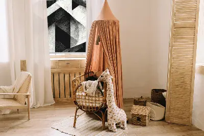 Rollo Fenster mit Motiv abstrakte Dreiecke