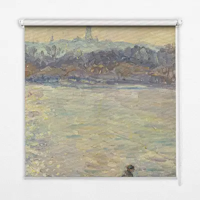 Fensterrollo mit dem Motiv Menschen auf dem Wasser