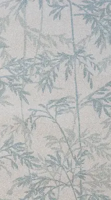 Fensterrollo mit Blättermotiv