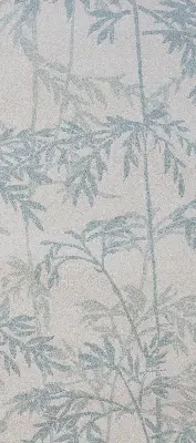 Fensterrollo mit Blättermotiv