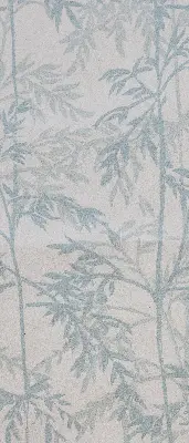 Fensterrollo mit Blättermotiv