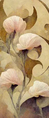 Fensterrollo mit Motiv blühender Rosen