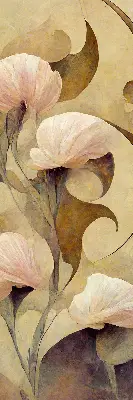 Fensterrollo mit Motiv blühender Rosen