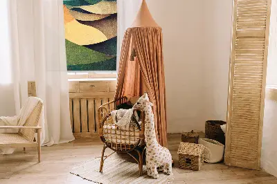 Rollo Fenster mit dem Design Abstrakte Hügel